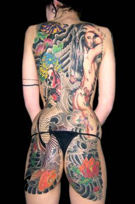 Full Back Piece Japanese Tattoos Picture 10