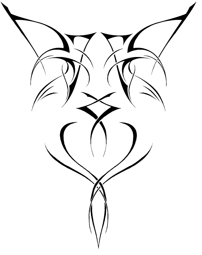 TRIBAL TATTOO WITH SMALL SKULL (left shoulder) Here is the design.