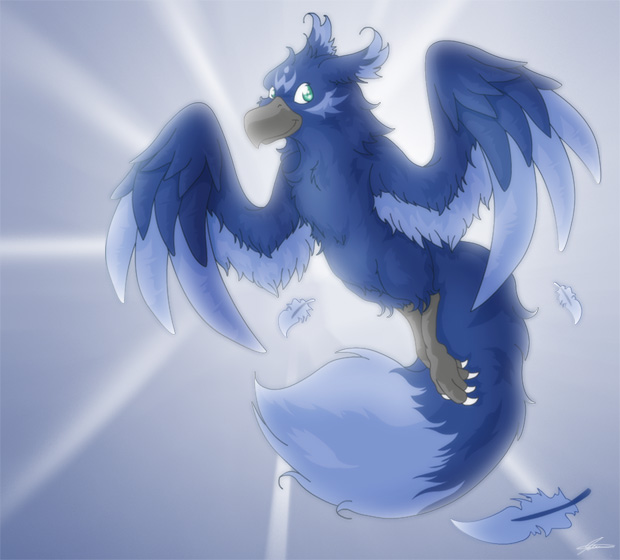 Gift Art for Blue Crow by Kuya Lion
