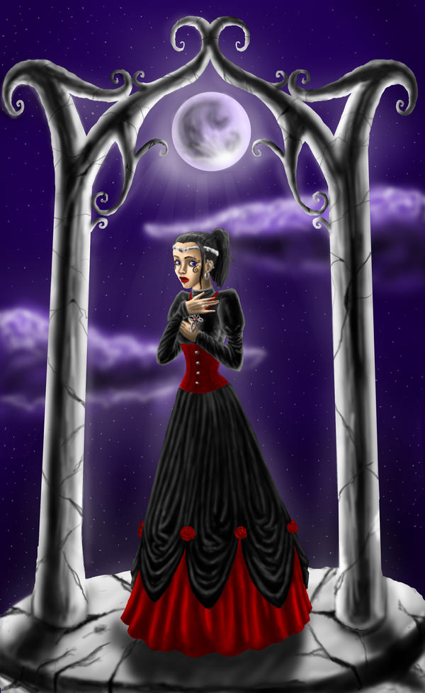 Moonlit Gothic Bride by Izabeth