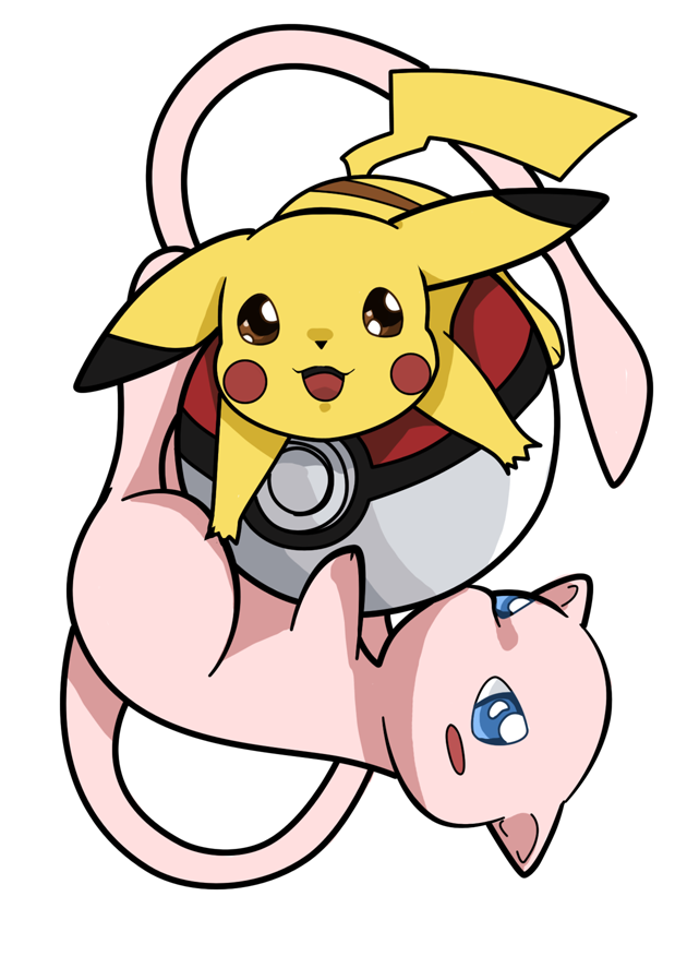 Pikachu_and_Mew_by_Yuese.png