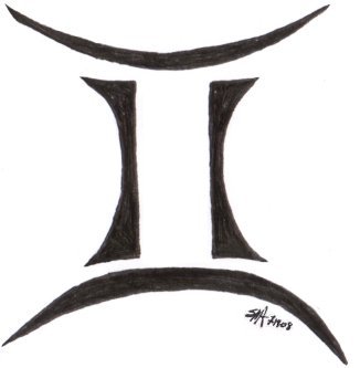 Zodiac Tattoo Designs With Image Zodiac Symbol Picture Tribal Gemini Tattoo 4