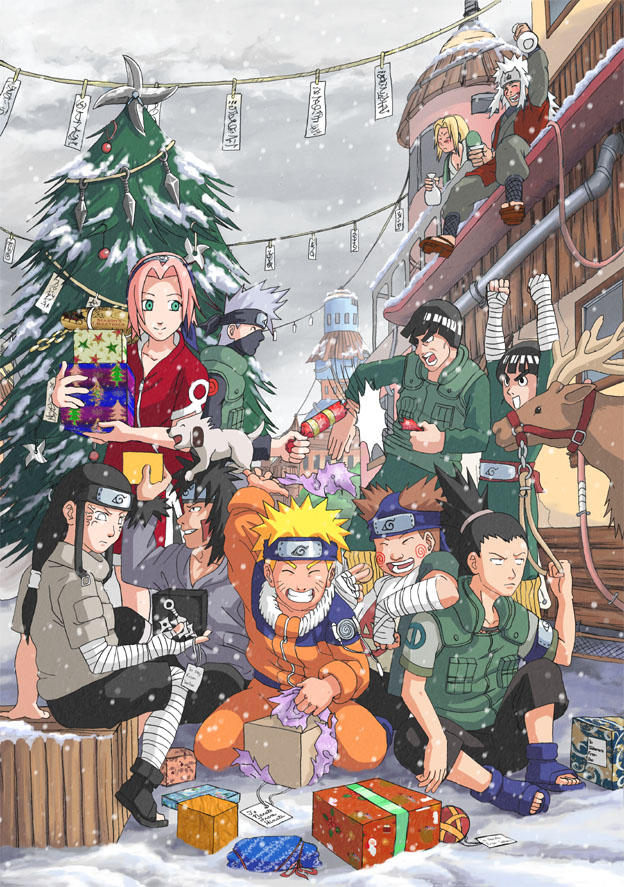 Naruto  Christmas by Risachantag