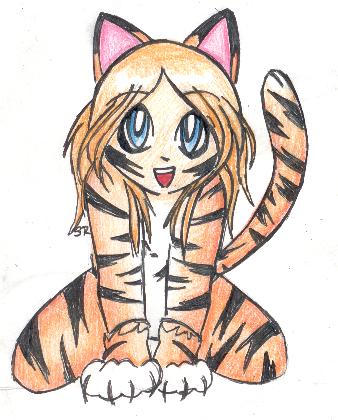 female tiger anthro