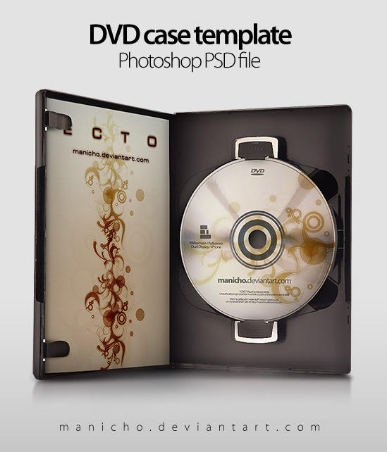 DVD,CDの無料のPSDテンプレート