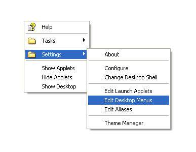 emergeDesktop's muddle-click menu